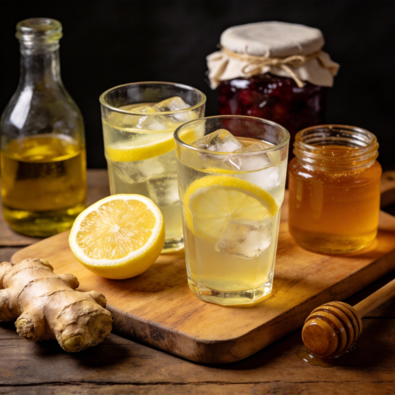 柠檬蜂蜜姜茶图片