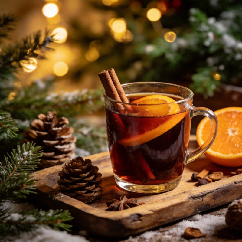 冬日热红酒图片