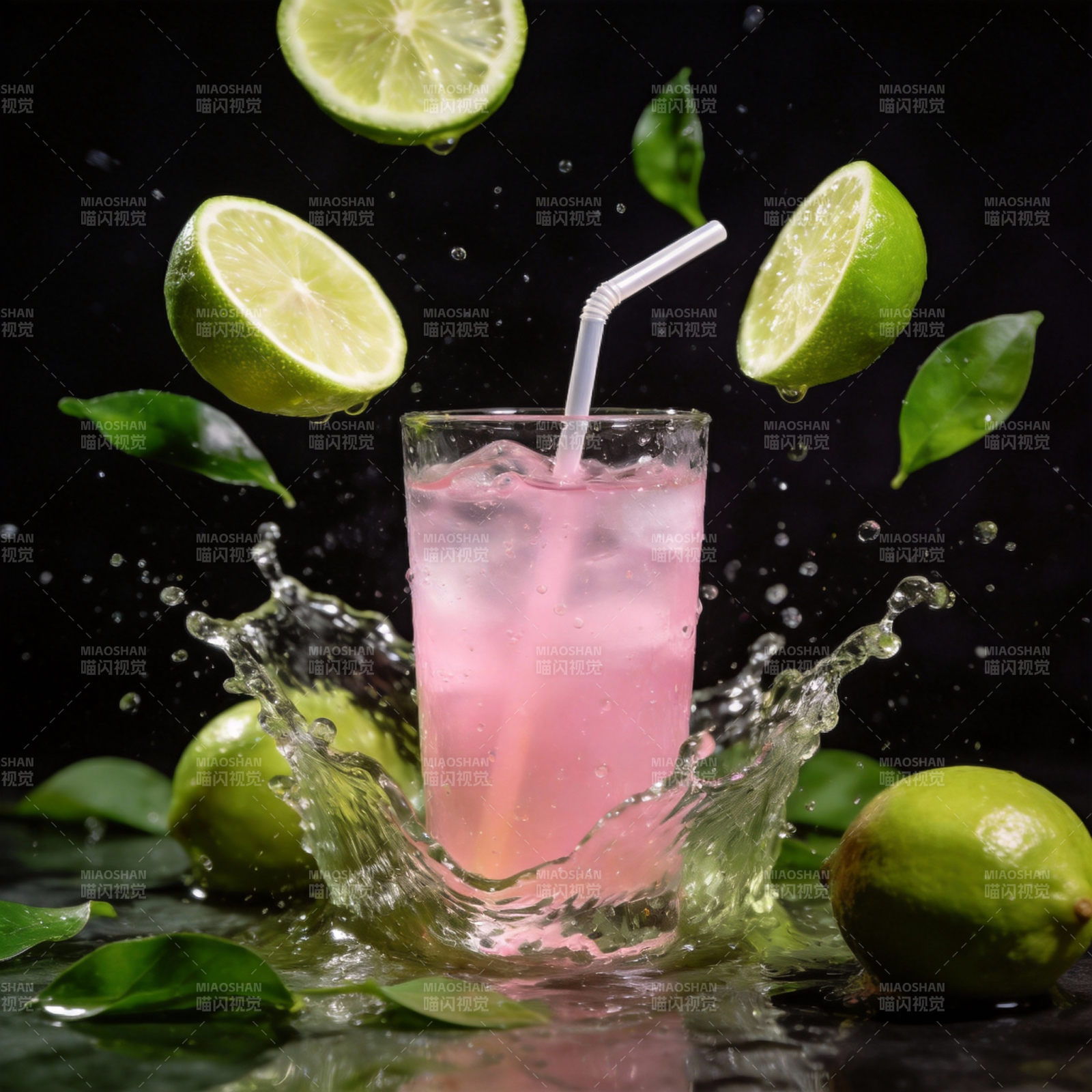 粉红柠檬饮品图片