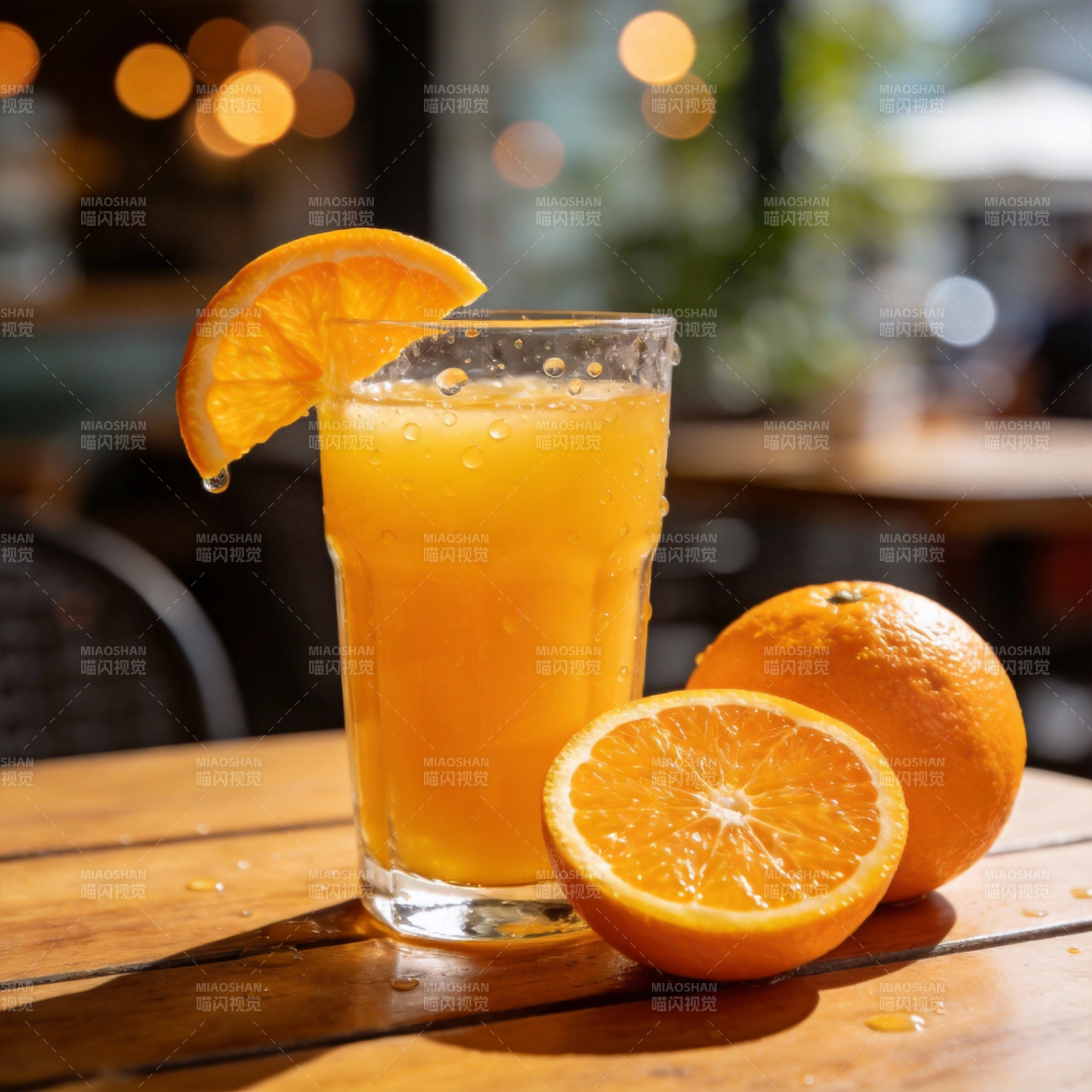 橙香饮品 清新怡人图片