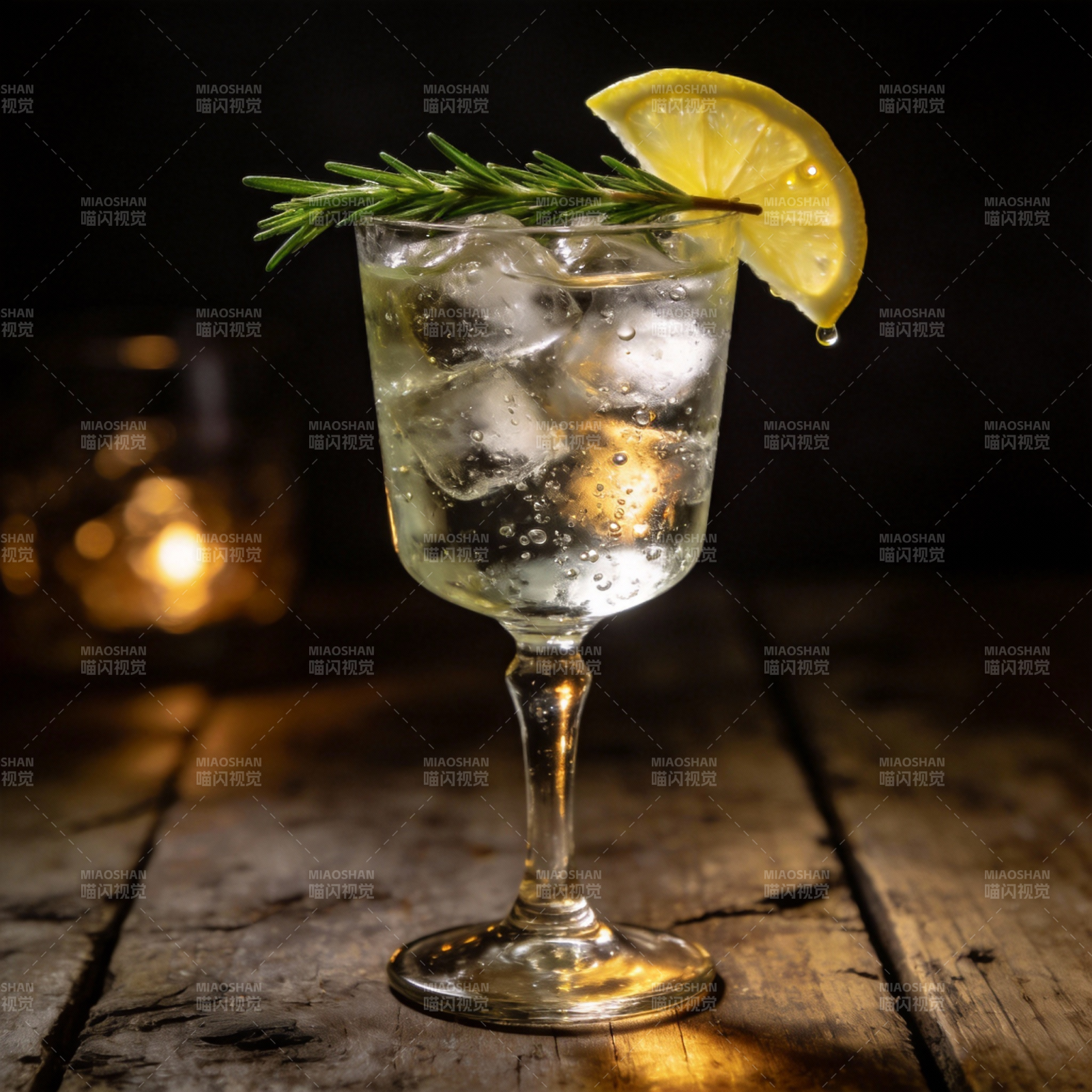 柠檬迷迭香鸡尾酒图片