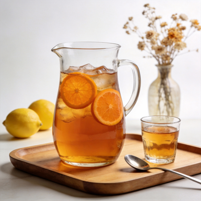 橙香冰茶 清爽一夏图片