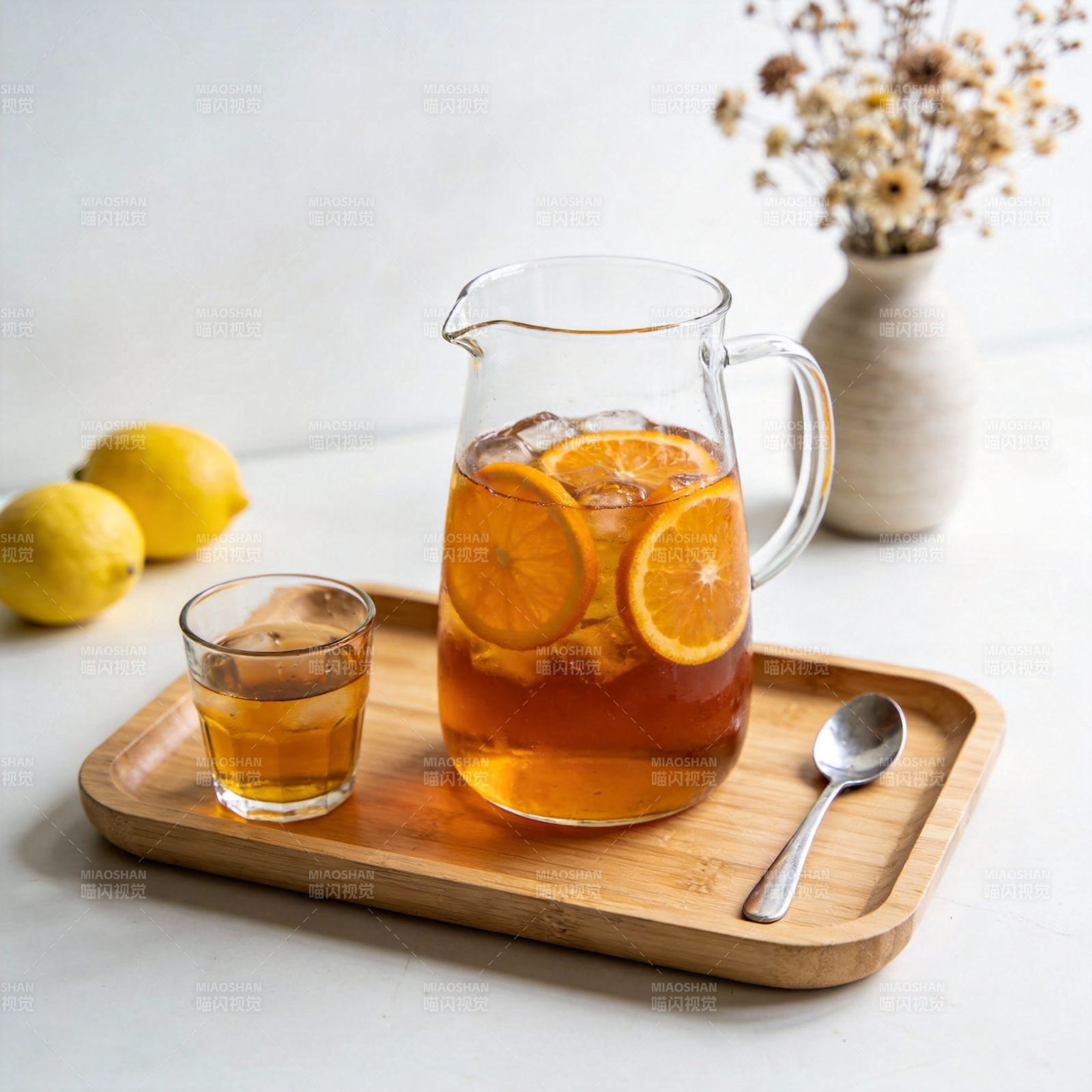 橙香冰茶时光图片