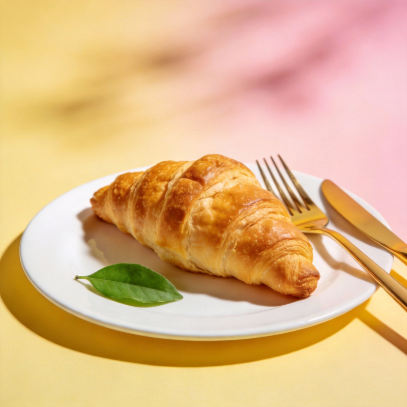 金黄酥脆羊角包图片