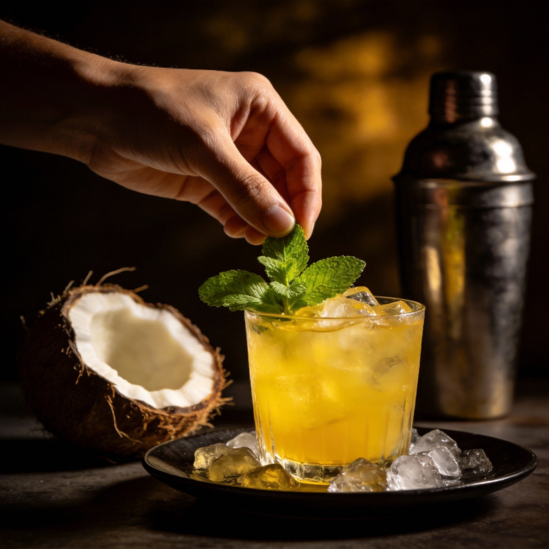 椰香薄荷鸡尾酒图片