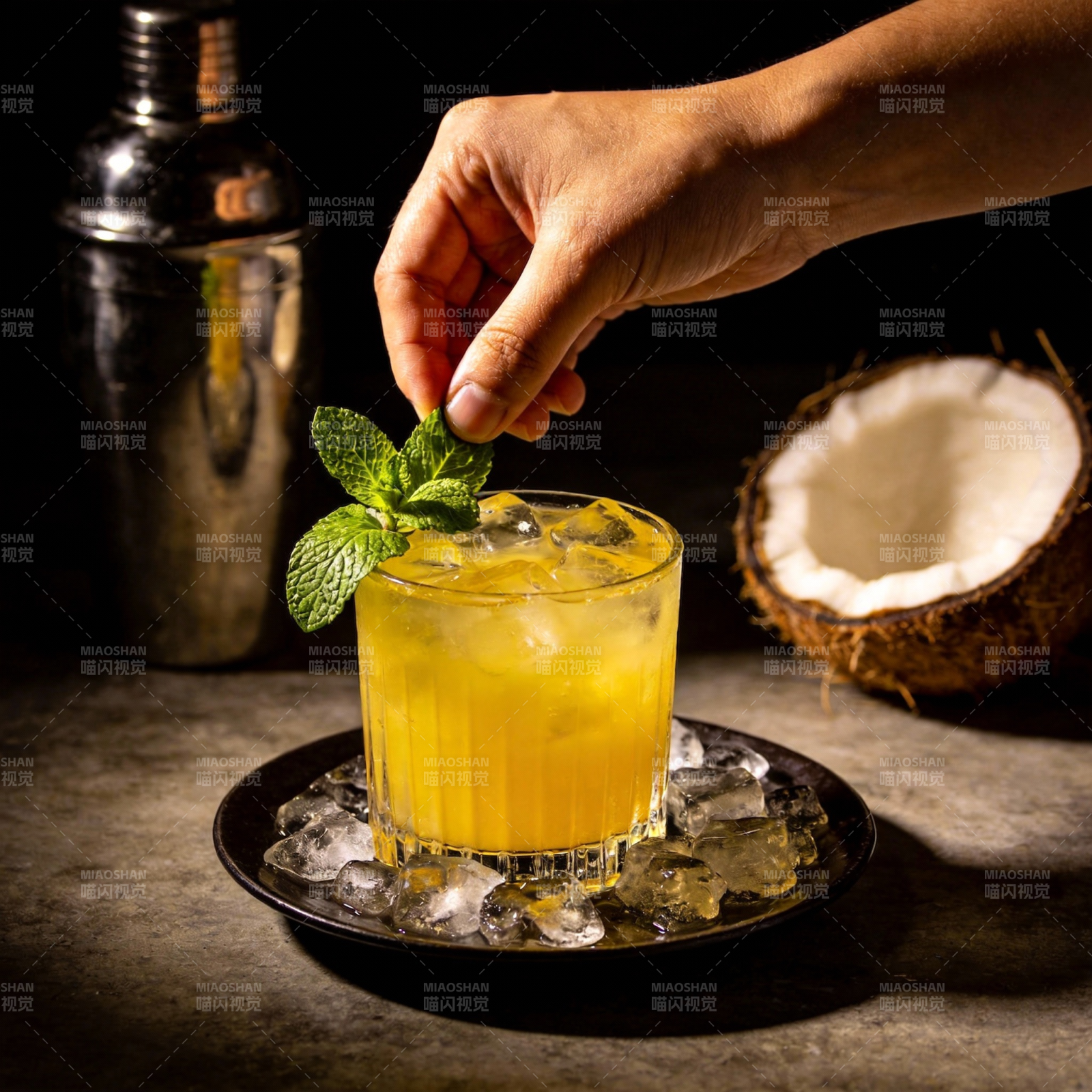椰香薄荷鸡尾酒图片