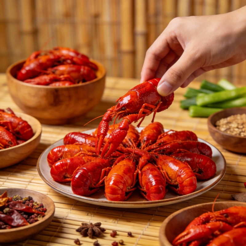 麻辣小龙虾盛宴图片