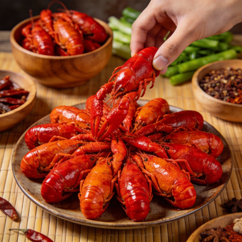 麻辣小龙虾盛宴图片