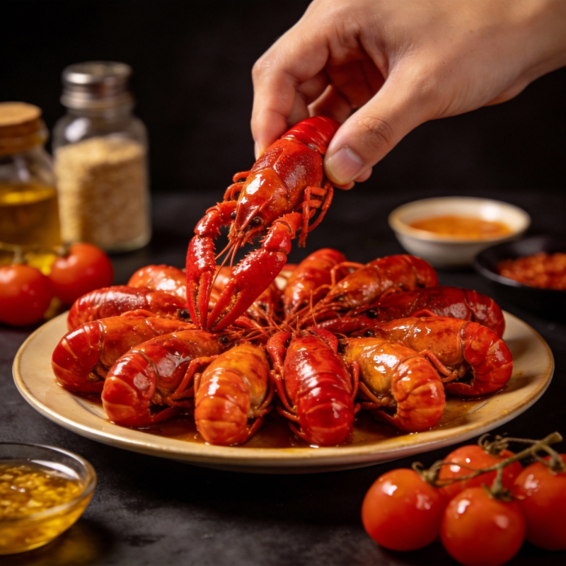 麻辣小龙虾盛宴图片