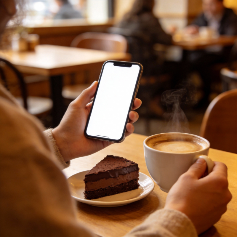 咖啡时光 手机相伴图片