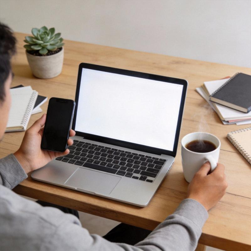 专注工作 咖啡相伴图片