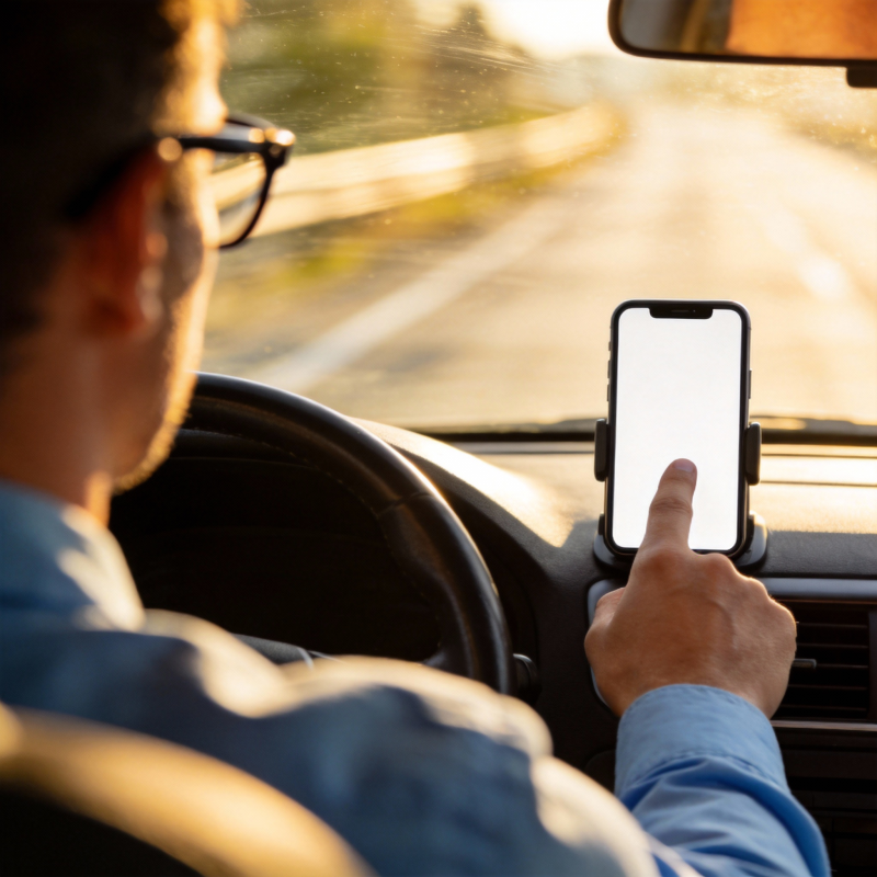 驾车时使用手机图片