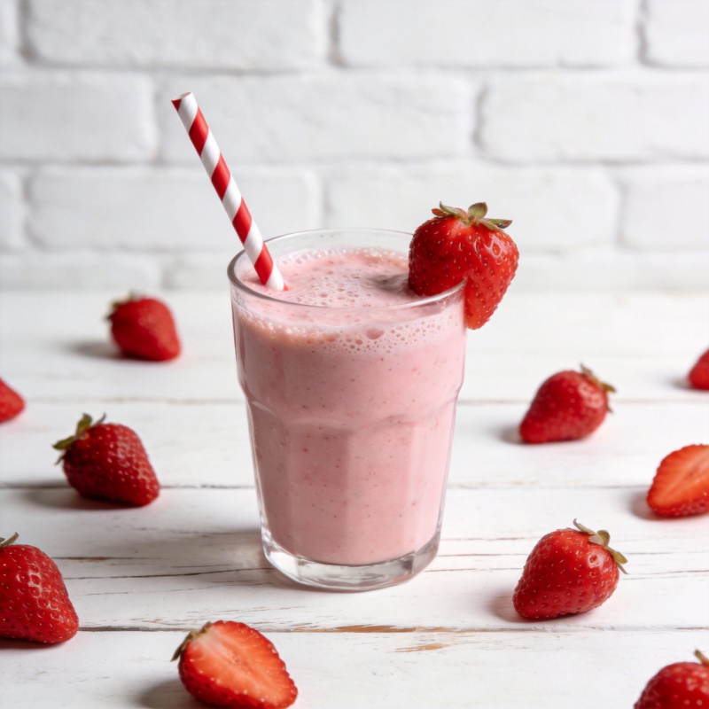 草莓奶昔 清新美味图片