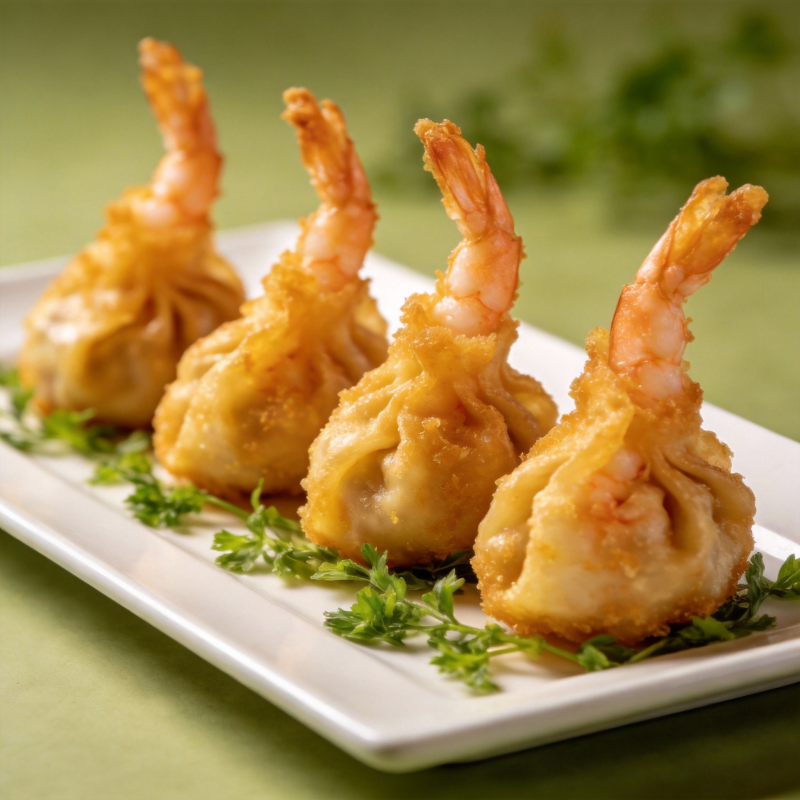 金黄虾球 酥脆可口图片