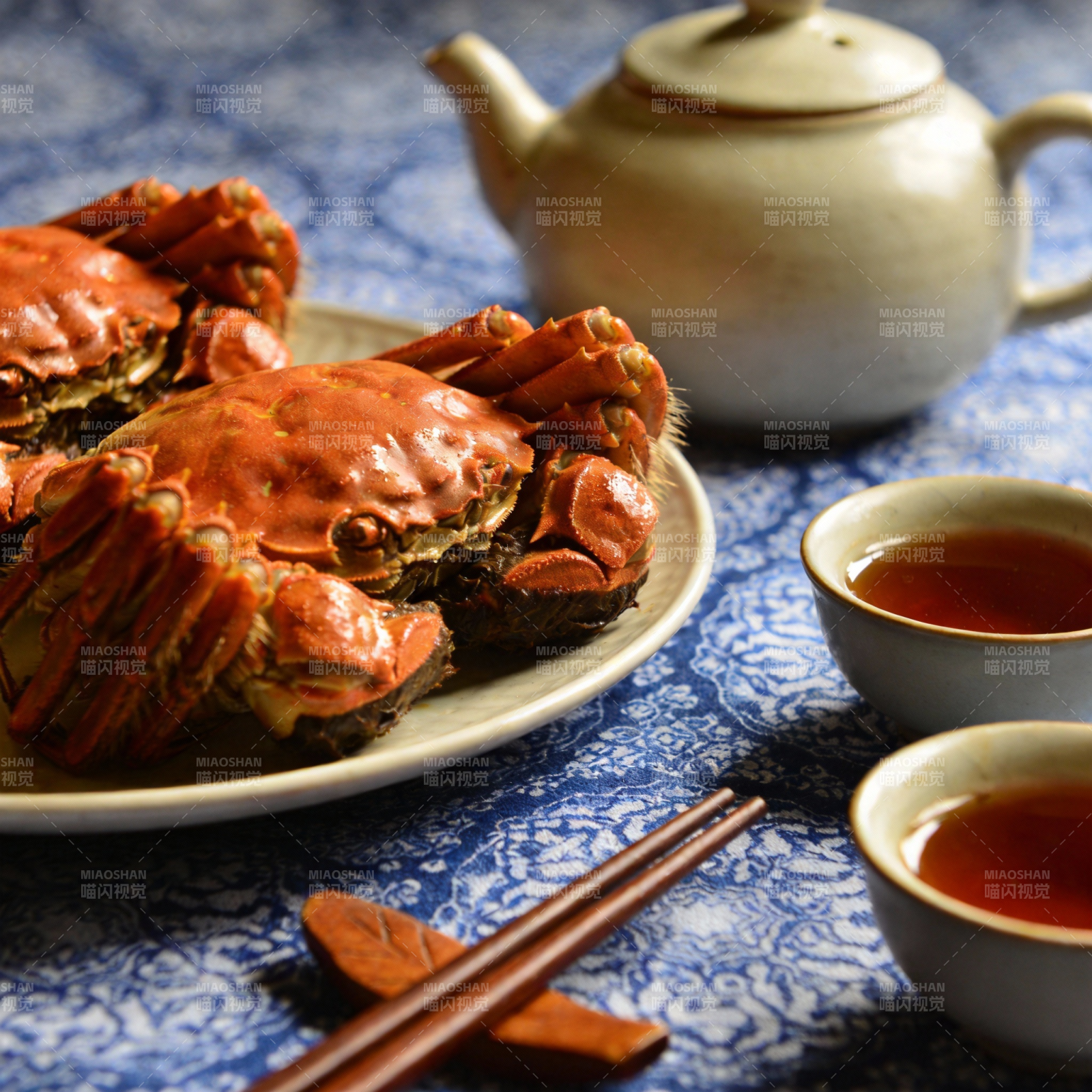 蟹宴茶香图片