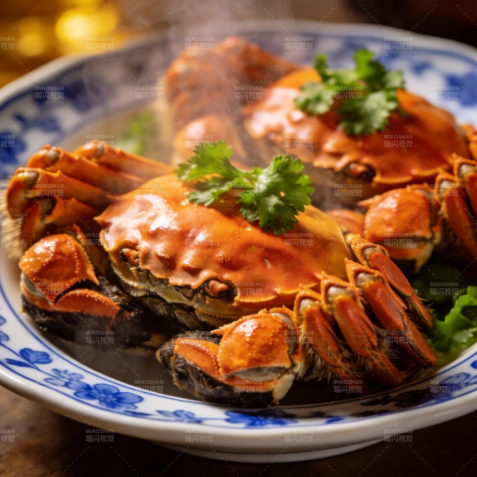 蒸蟹鲜香诱人图片