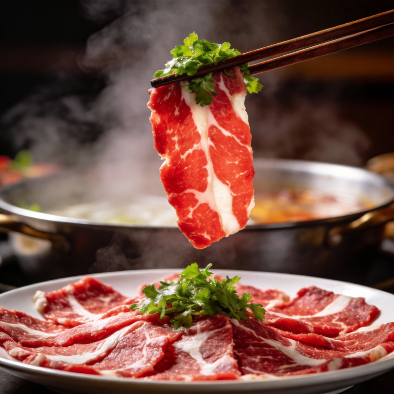 鲜嫩牛肉火锅图片