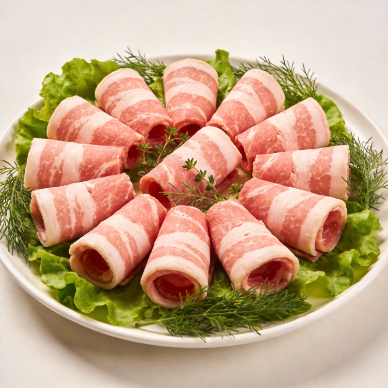 五花肉卷拼盘图片