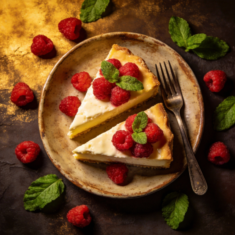 覆盆子芝士蛋糕图片