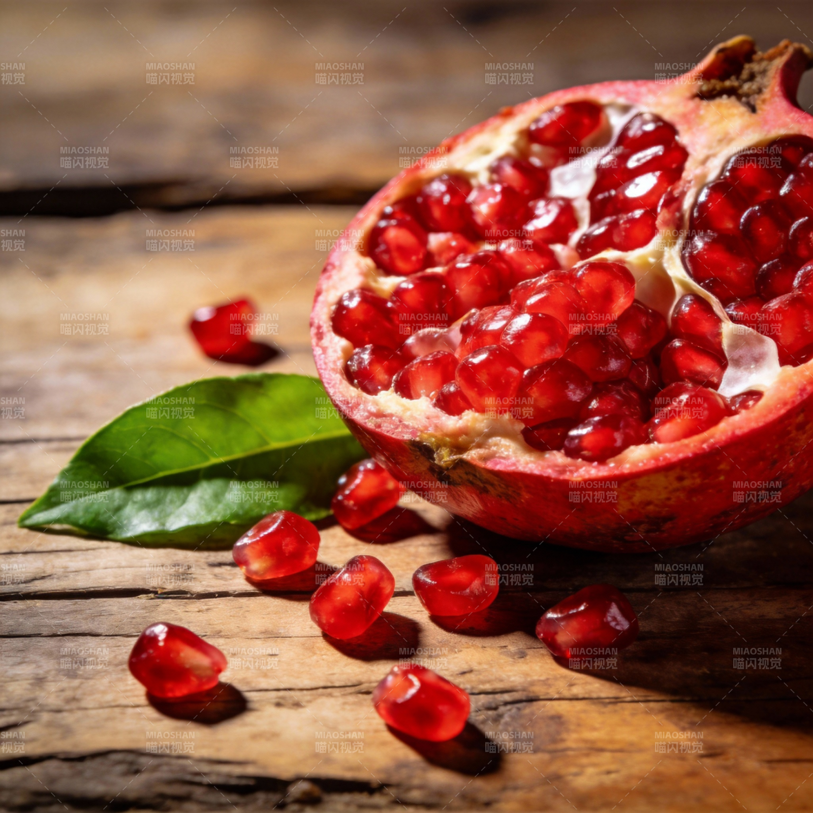 石榴鲜红诱人图片