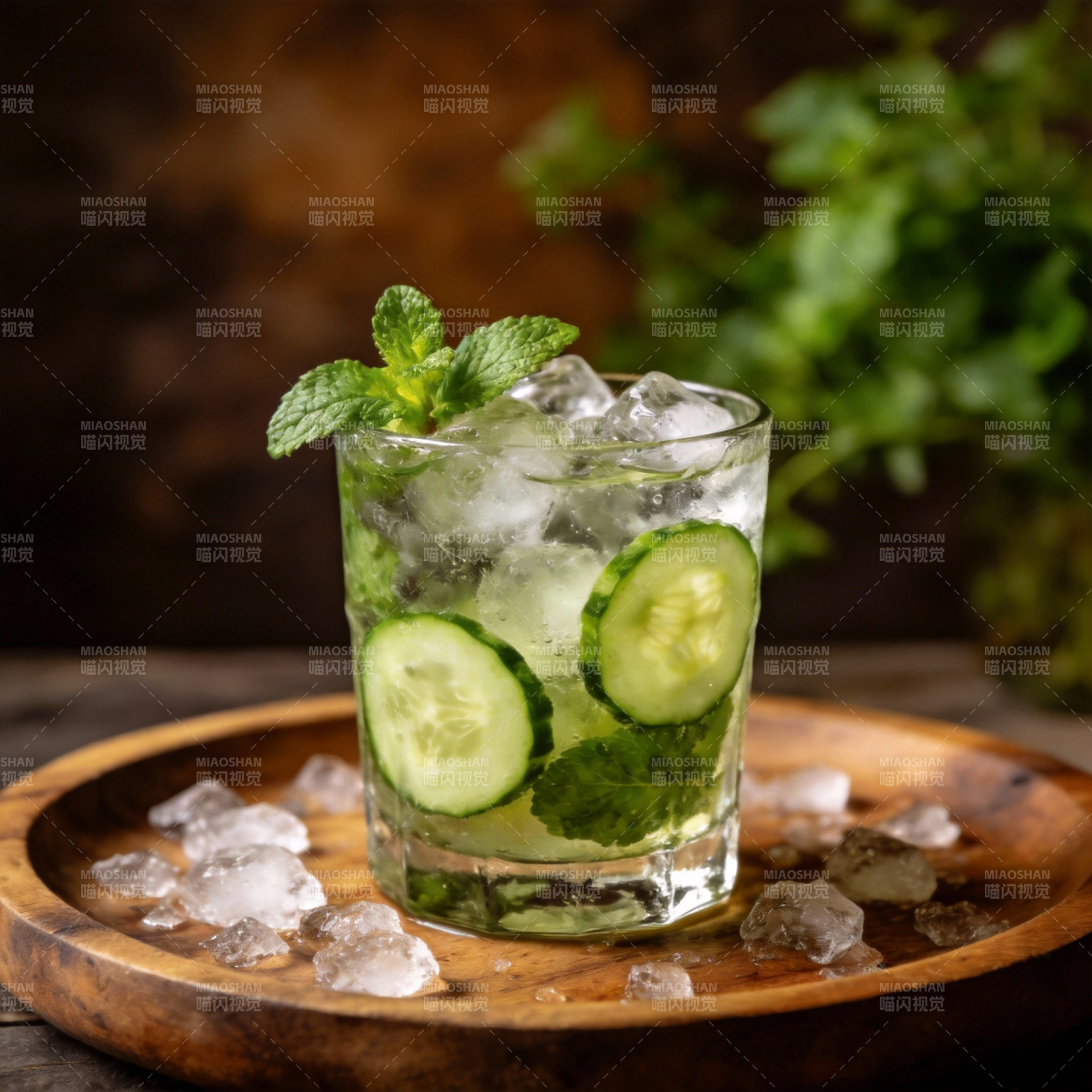 清爽黄瓜薄荷饮图片