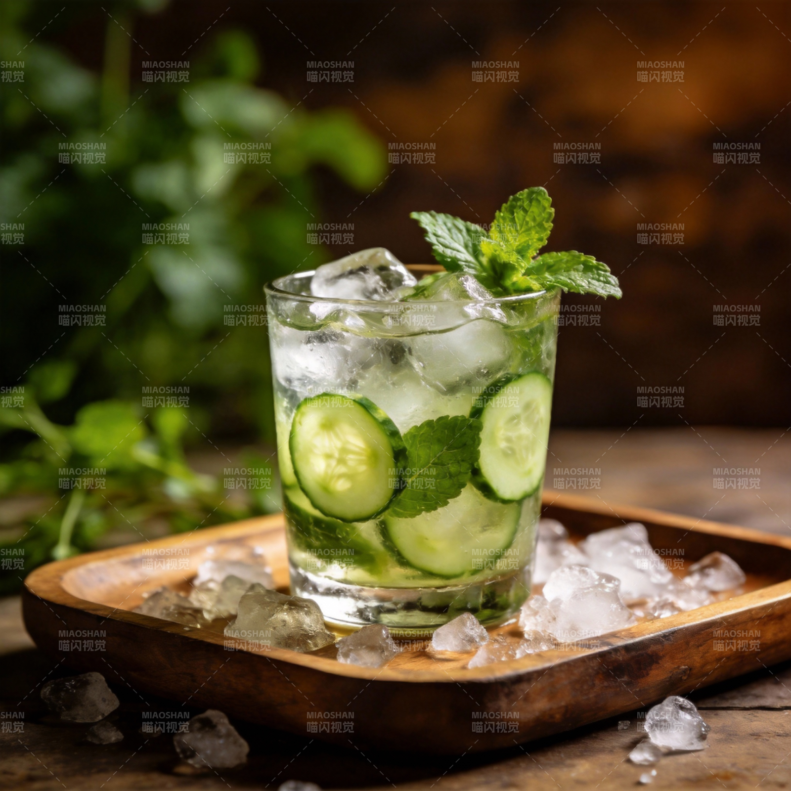 清爽黄瓜薄荷饮图片