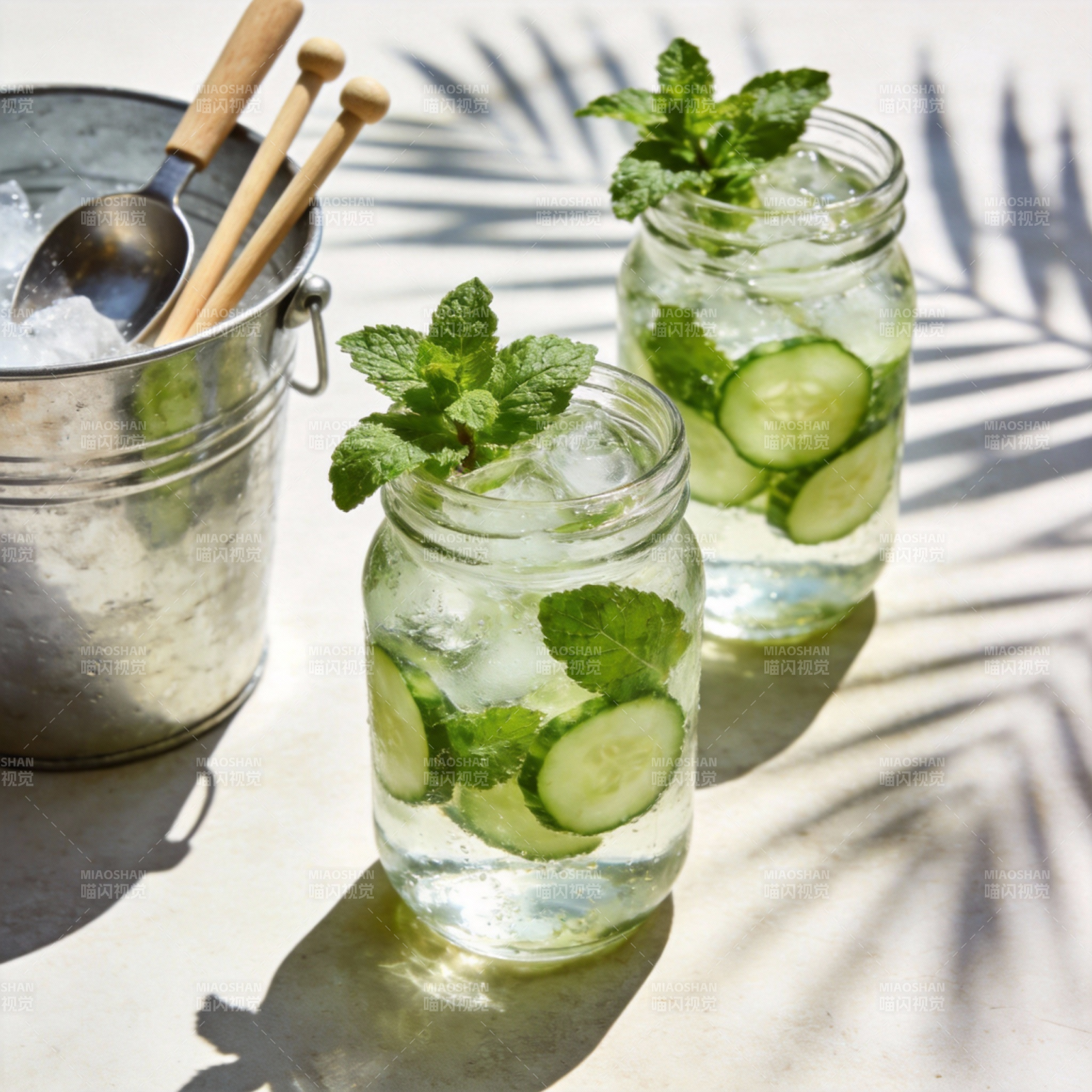 清凉薄荷黄瓜饮图片