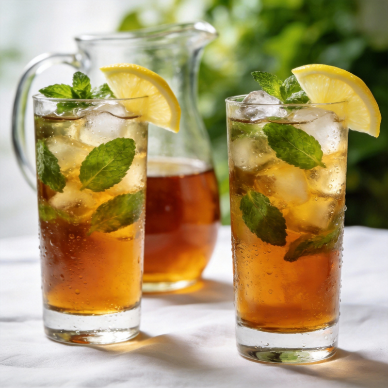 冰镇柠檬薄荷茶图片