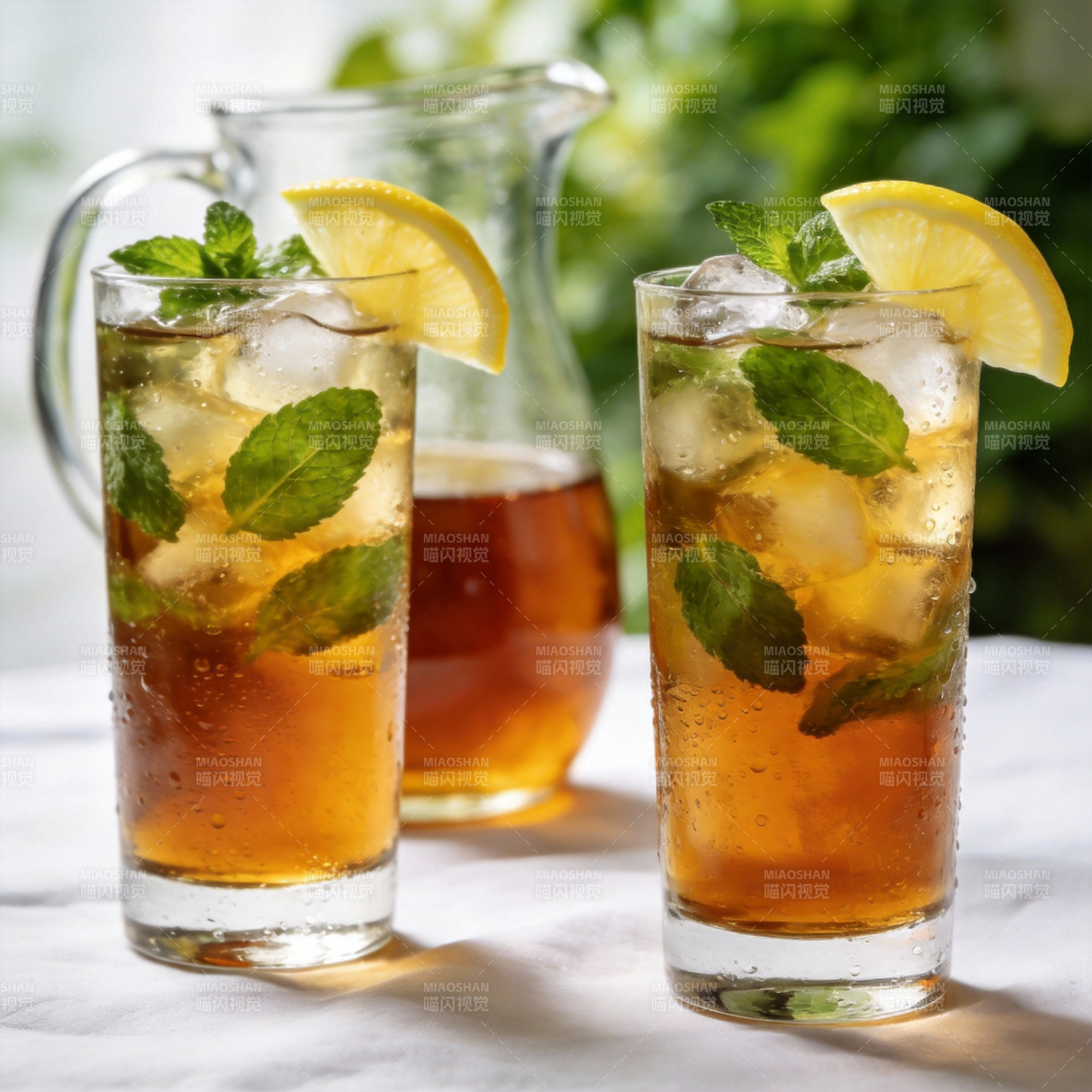 冰镇柠檬薄荷茶图片