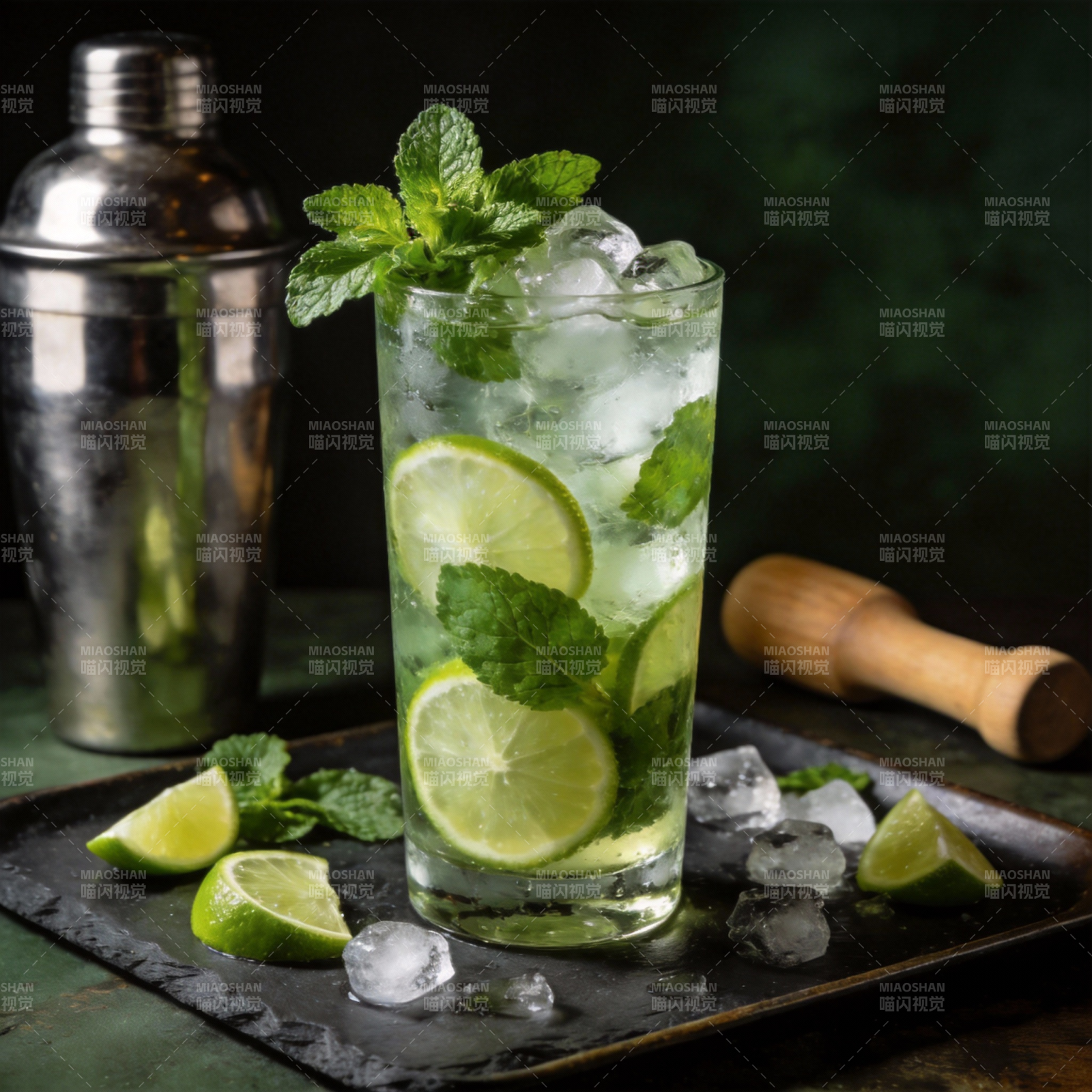 清凉莫吉托饮品图片