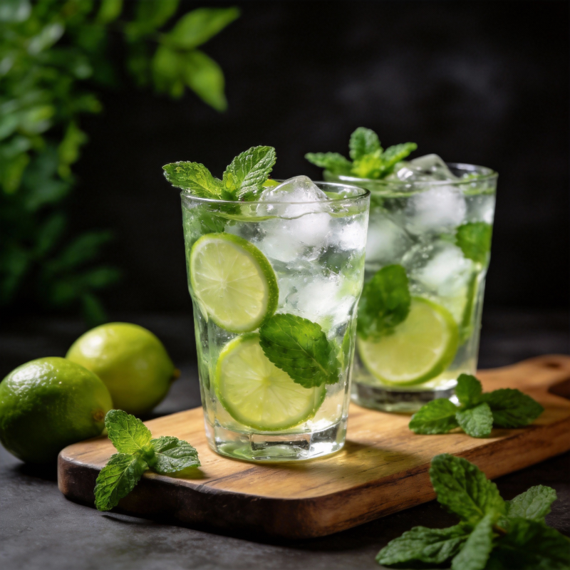 清新莫吉托饮品图片