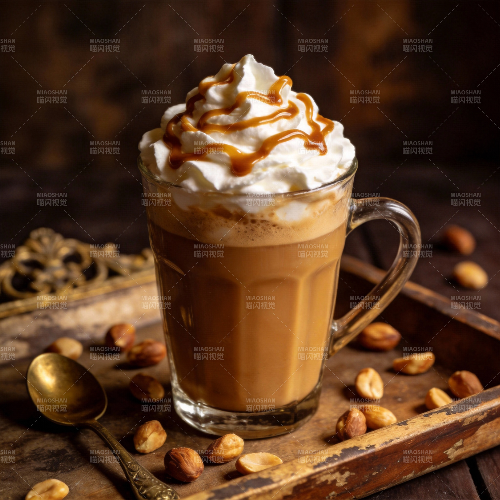 焦糖拿铁咖啡图片