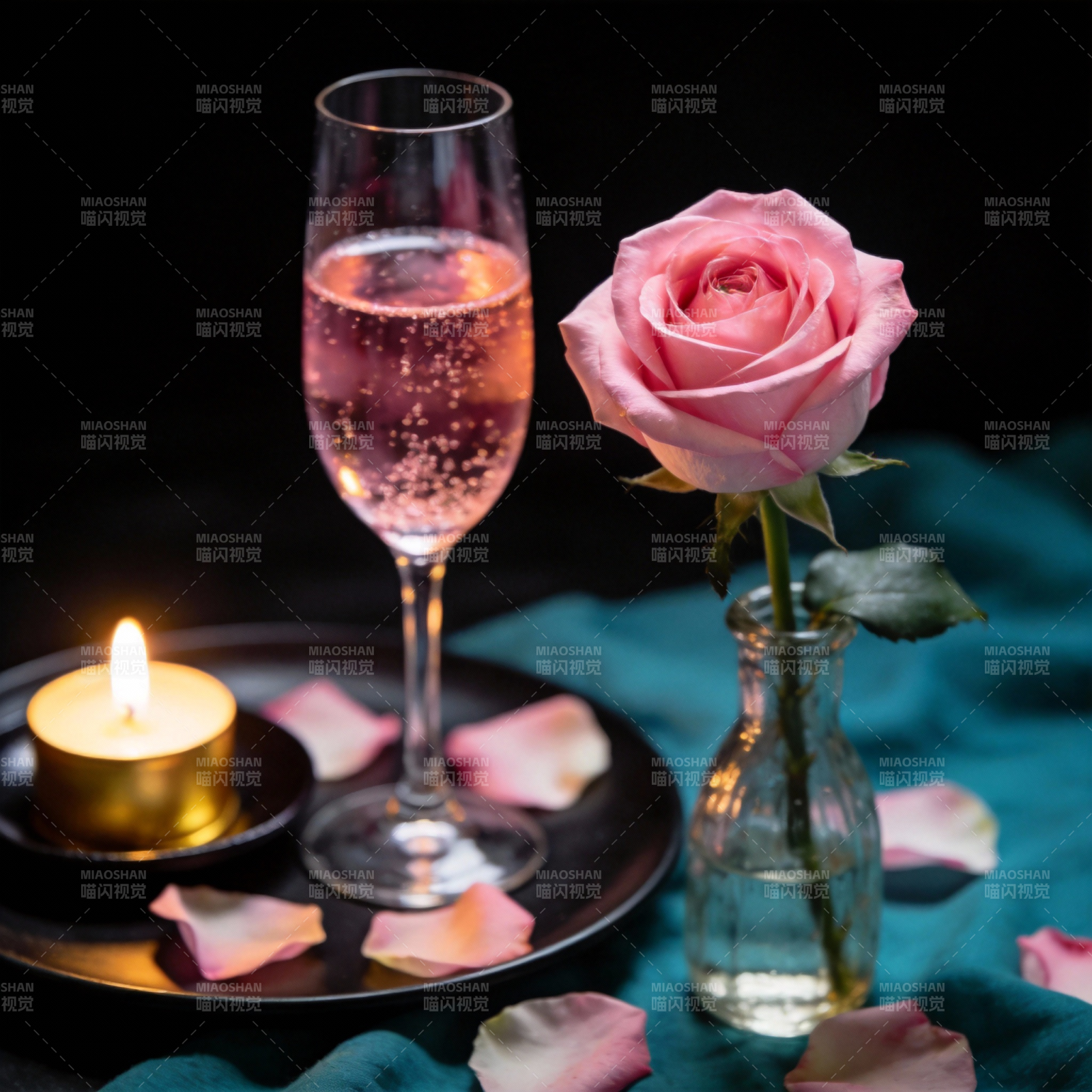 浪漫烛光晚餐图片