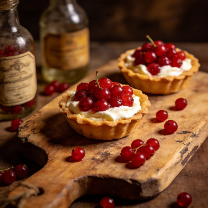 红醋栗奶油挞图片