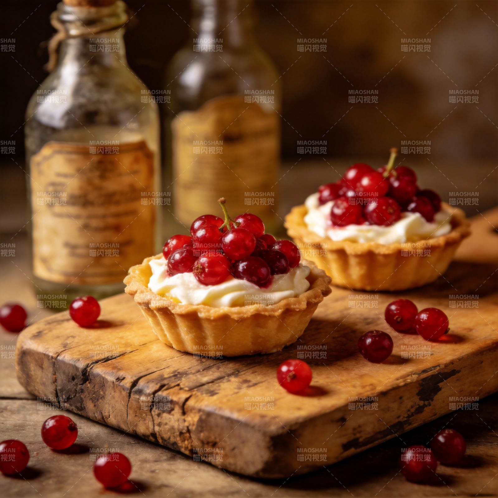 樱桃奶油小挞图片