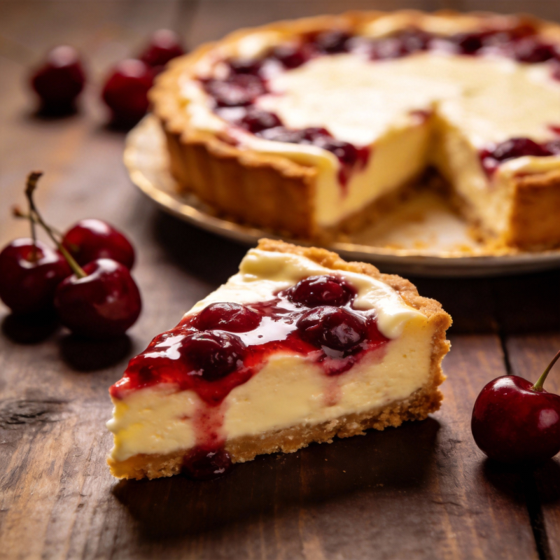 樱桃芝士蛋糕图片