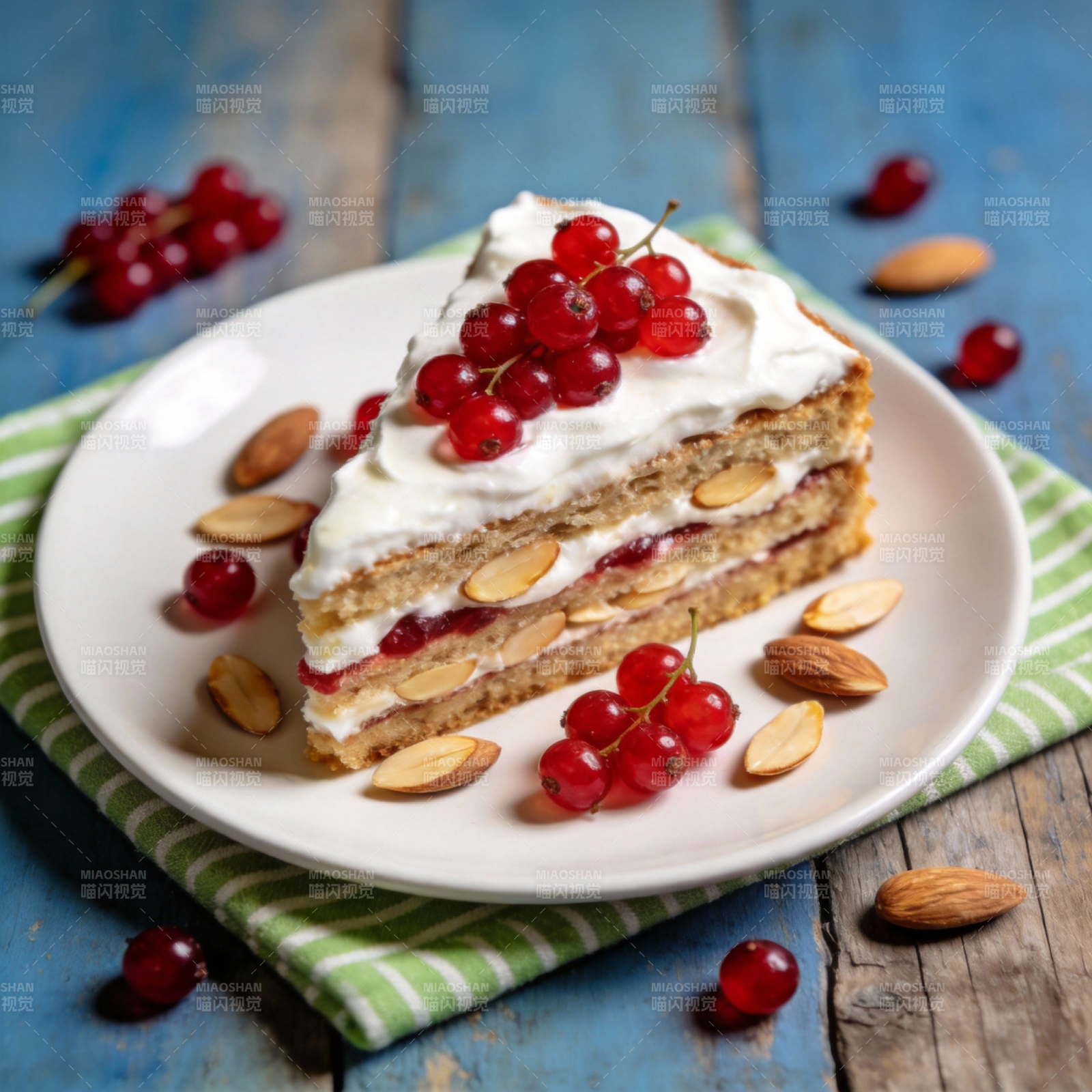 红果奶油蛋糕图片
