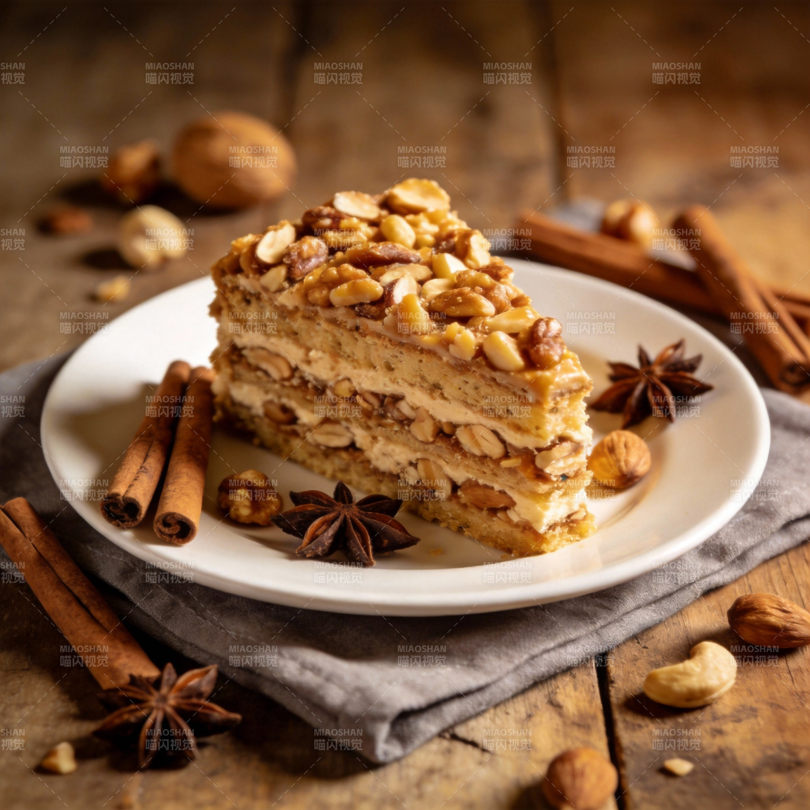 坚果蛋糕 香醇诱人图片