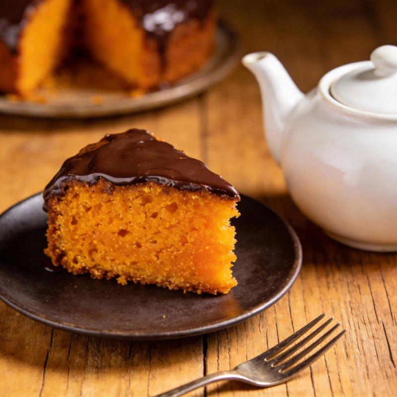 巧克力淋面蛋糕图片