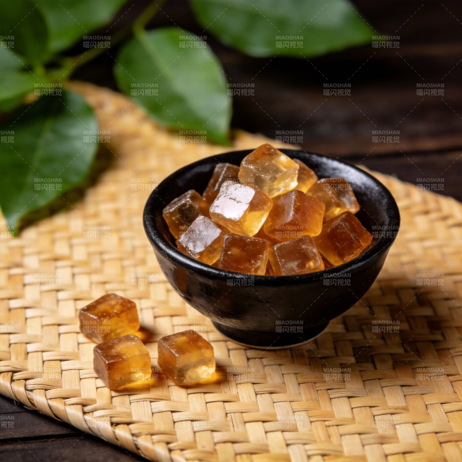 琥珀糖晶莹剔透图片