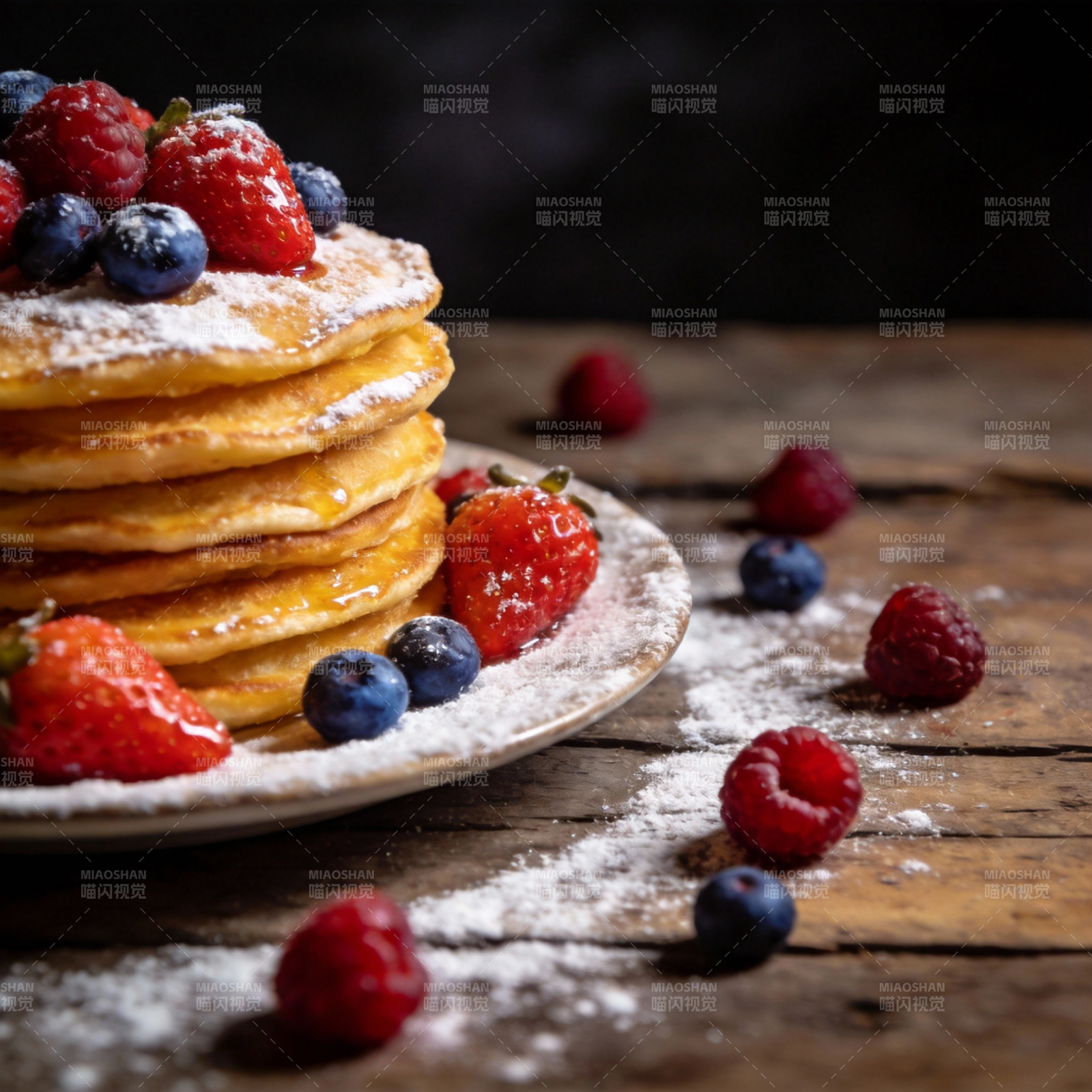莓果松饼 甜蜜早餐图片