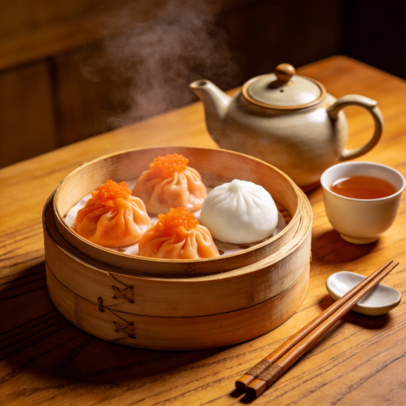 蒸笼美食 茶香四溢图片