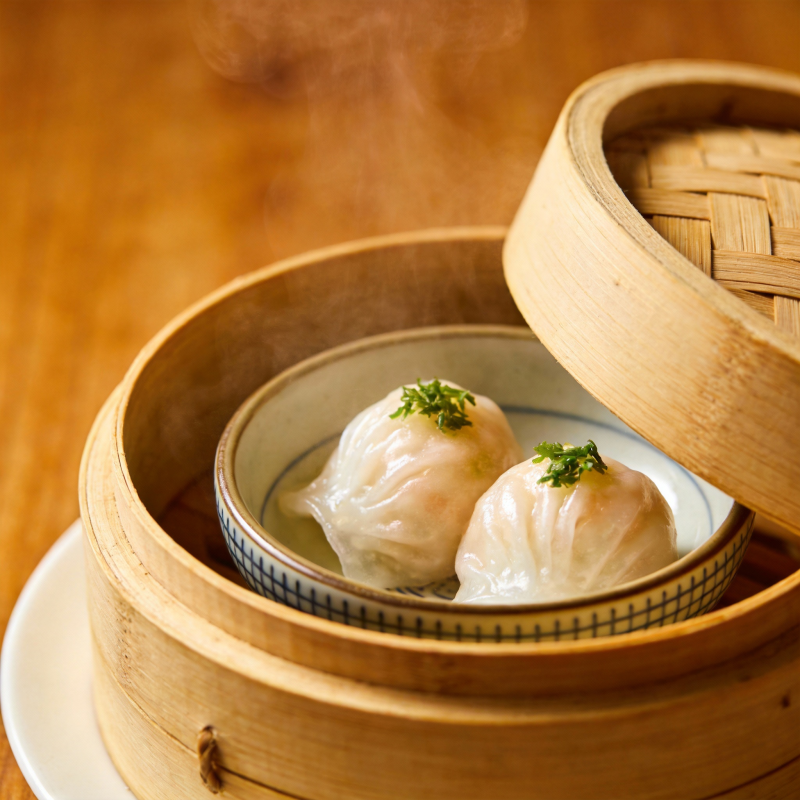 蒸笼小笼包图片