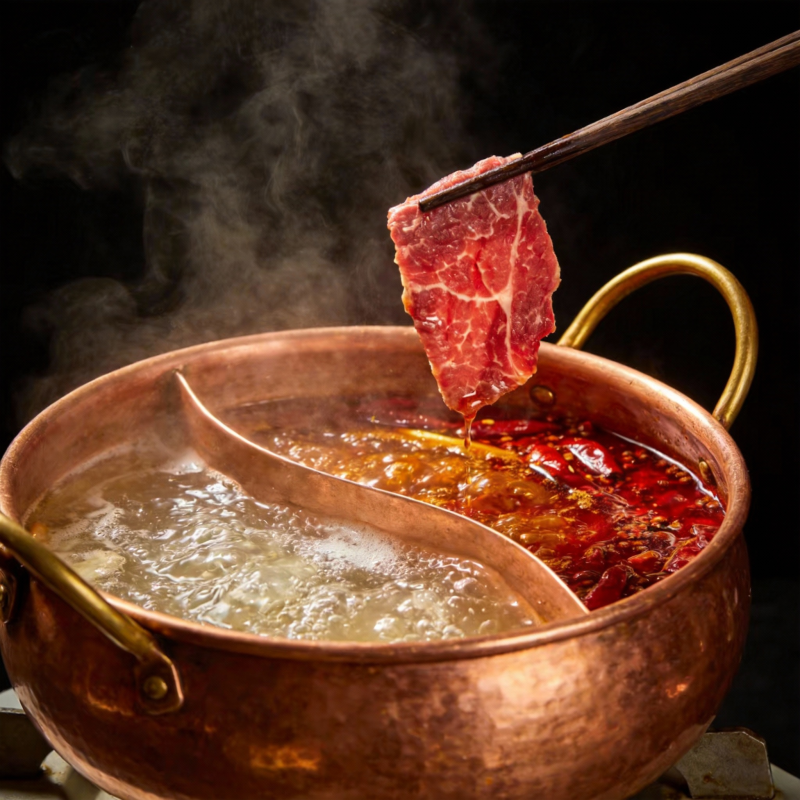 火锅涮肉 热气腾腾图片