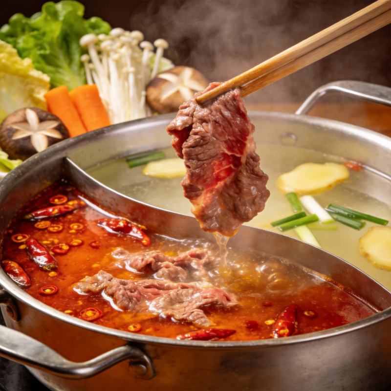 火锅牛肉鲜香四溢图片