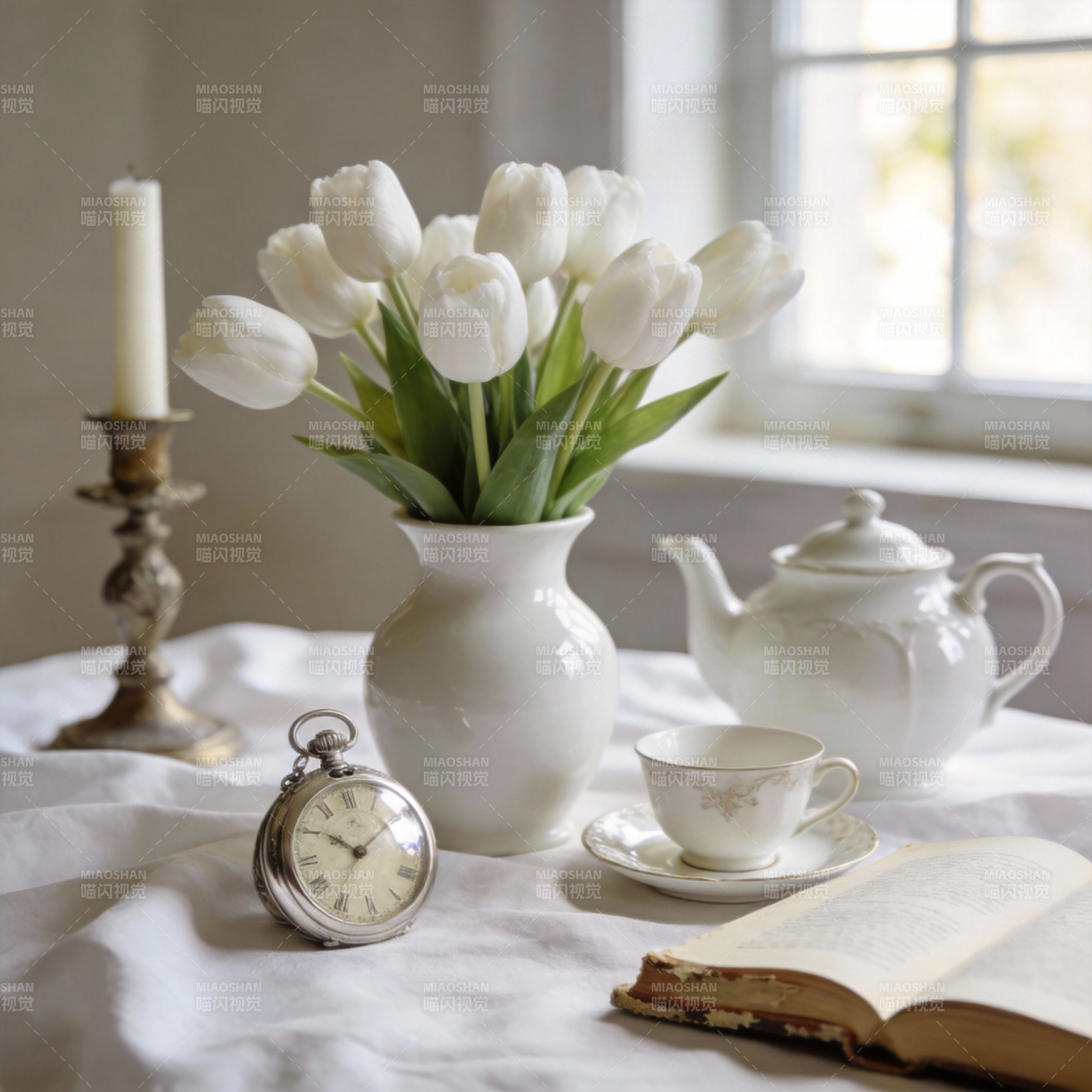 静谧时光 花茶相伴图片