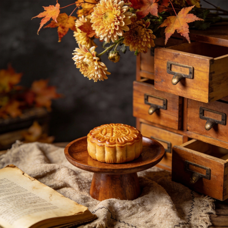 秋日月饼静谧时光图片