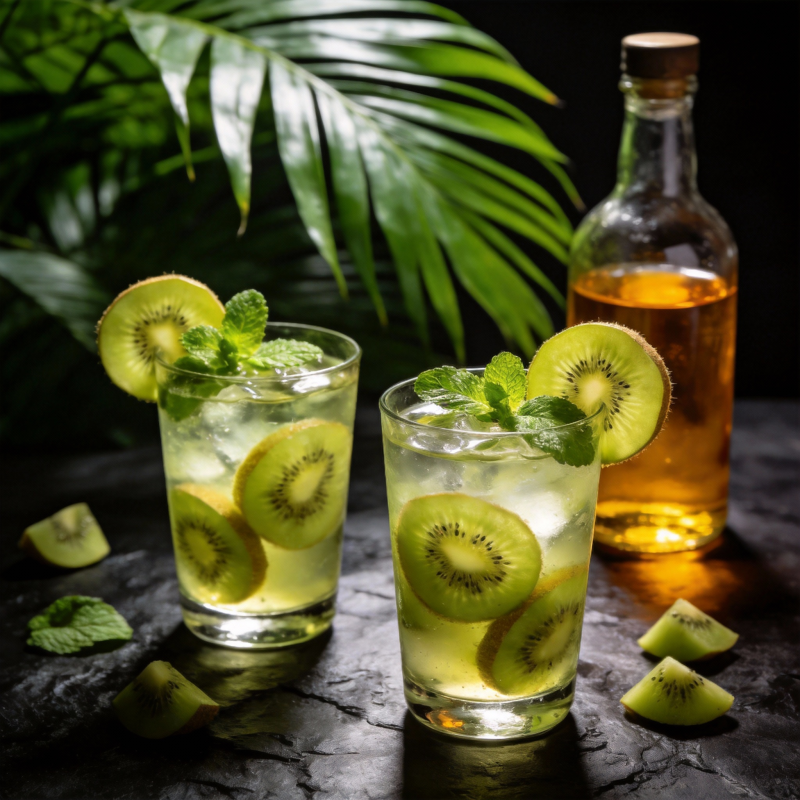 奇异果薄荷鸡尾酒图片