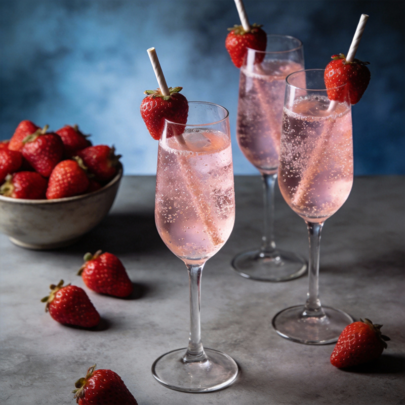 草莓气泡酒图片