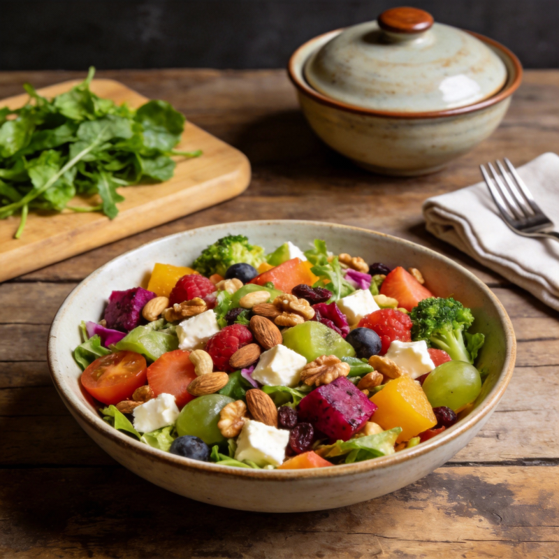 色彩缤纷沙拉碗图片